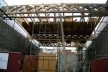 Vistas gerais da estrutura de madeira durante a montagem<br />Imagem do autor do projeto 