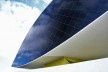 Museu Oscar Niemeyer contra um céu de inverno<br />foto Lygia Nery 