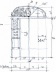 Croquis do levantamento métrico arquitetônico: porta de ferro de entrada no vão menor, desenho dos arquitetos