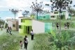 Visualização. Concurso Habitação para Todos. CDHU. Casas escalonadas - 2º Lugar.<br />Autores do projeto  [equipe premiada]
