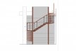 Casa Lutzenberger, escadas, elecação A. Reforma Kiefer arquitetos