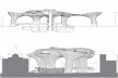 Metropol Parasol, corte e elevação, Sevilha. J. Mayer H. Architects, 2004<br />Desenho J. Mayer H. Architects 