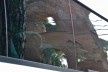 Contaminações, patrimônio refletido em janela de ônibus, aqueduto no Foro Romano no centro urbano de Roma<br />Foto Fabio José Martins de Lima 