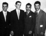 O professor Mário Russo(último à direita) com os alunos Maurcio Castro, Heitor Maia Neto, Everardo Gadelha, nos anos 50 [FUNDAJ]