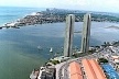 Perspectiva promocional dos edifícios Pier Duarte Coelho e Pier Maurício de Nassau: vista da Bacia do Pina [www.mouradubeux.com.br]