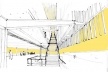 Croqui - vista escada<br />Imagem dos autores do projeto 