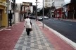 Calçada com faixa livre para o pedestre na rua dos Pinheiros, São Paulo SP<br />divulgação  [ABCP]