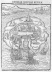 Gravura que ilustra Ilha da Utopia, de Thomas More, 1516. Note-se uma concepção de relação ideal entre o urbano, o rural e as práticas agrícolas. A cima à direita, o meio urbano, congestionado e densamente ocupado, antípoda do que se passava na ilha