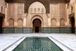 Madraçal de Ben Youssef: pátio interno com a piscina para as abluções<br />Foto Kauê Felipe Paiva 