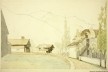 França, vilarejo de Servoz, olhando em direção das montanhas alpinas próximas ao Montblanc, 15 out 1832<br />William John Burchell  [Collection Museum Africa, Johannesburg]
