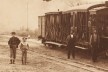 Chegada de um trem na estação da Cantareira, detalhe, c.1895
<br />Foto divulgação  [Acervo pessoal]