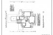 Emil Bach House, planta segundo pavimento, North Sheridan Road, Chicago, Estados Unidos, 1915. Arquiteto Frank Lloyd Wright<br />Redesenho J. William Rudd, 1965  [Library of Congress / U.S. Government]