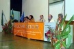 Abertura de Projetar 2003. Da esquerda para a direita, Jupira Gomes de Mendonça, (representante da ANPUR), Sonia Marques (presidente do evento), Maísa Veloso (coordenadora do PPGAU/UFRN), José Ivonildo do Rego (Reitor da UFRN), Fernando Costa (Chefe do De