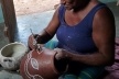Cascavel, Ceará. Pintura tradicional indígena em pote de barro <br />Foto José Albano 