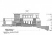 Emil Bach House, elevação norte, North Sheridan Road, Chicago, Estados Unidos, 1915. Arquiteto Frank Lloyd Wright<br />Redesenho J. William Rudd, 1965  [Library of Congress / U.S. Government]
