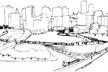 Croqui. Projeto vencedor do Concurso de reurbanização do Vale do Anhangabaú<br />Arquitetos Jorge Wilheim, Rosa Kliass e Jamil Kfouri 