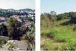 À esquerda, ocupações populares irregualares em terrenos acidentados; à direita, cenário da várzea ainda não ocupada<br />Imagem dos autores do projeto 