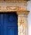 11. Arquitraves e pilastras da portada da capela de N. S. do Patrocínio<br />Foto do autor 