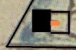 Imagem 4. Fragmento do desenho da ideia de Lúcio Costa para o plano-piloto, representando um dos edifícios posicionados na base do triângulo equilátero [COSTA, Lúcio. Registro de uma vivência]