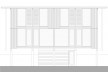 Vila Taguaí, elevação das casas 2, 5 e 7, Carapicuiba SP, 2007-2010. Arquitetos Cristina Xavier (autora), Henrique Fina, Lucia Hashizume e João Xavier (colaboradores)