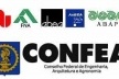 Logotipos das Associações da área de arquitetura – que subscrevem a "Declaração do Rio" – e do Conselho Federal de Engenharia, Arquitetura e Agronomia