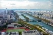Vista aérea da cidade de Paris, França. Rio Sena em destaque. Foto tirada a partir da Torre Eiffel. abr. 2009<br />Foto Francisco Alves 