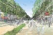 Paisagem urbana
<br />Desenho de Carlos Bratke 