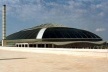 Ginásio Olímpico de Barcelona. Arquiteto Arata Isozaki<br />Foto AG 