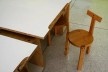 Sala de oficinas do Museu Oscar Niemeyer, detalhe de mobiliário infantil<br />foto Lygia Nery 