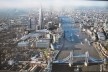 Vista panorâmica do centro de Londres com a torre The Shard of Glass de Renzo Piano <br />foto Roberto Segre 