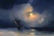 Ivan Aivazovsky, <i>Storm at Sea on a Moonlit Night</i>, 1848<br />Imagem divulgação 