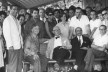 Visita de Le Corbusier ao Brasil nos anos 1950, recepcionado em Petrópolis por Ary Garcia Roza, presidente da Direção Nacional do IAB (de pé, à esquerda). Sentados, Roberto Burle Marx, Le Corbusier, Lúcio Costa e Affonso Reidy<br />Foto divulgação  [Acervo IAB/RJ]