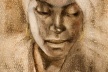 Benedito José Tobias, Retrato de Mulher, c. 1930-1940 (Aquarela sobre cartão) Associação Museu Afro Brasil