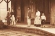 Chegada de um trem na estação da Cantareira, detalhe, c.1895<br />Foto divulgação  [Acervo pessoal]