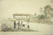 Brazil, Rio de Janeiro, Roofed Bridge over River, 6 feb 1826<br />William John Burchell  [Collection Museum Africa, Johannesburg]