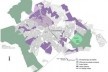 Mapa de Áreas Verdes e de Vazios urbanos do Plano Diretor de 1996<br />Imagem dos autores do projeto 