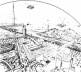 Broadacre City, perspectiva artística [dasun2.epfl.ch/thu/Wright.pdf]
