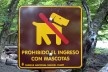 Placa em Bariloche, Argentina<br />Foto Michel Gorski 