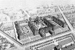Perspectiva, Hôpital de Ménilmontant (posteriorment Hôpital St. Louis), 1833-1882, Paris (de Etienne Billon). Fonte : FERMAND, C., Les hôpitaux et les cliniques. Paris: Le Moniteur, 1999, p 24