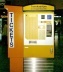 Máquina de auto-atendimento. Venda de bilhetes de trem, Amsterdam, Holanda, 1996