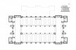 Edificio Larkin, planta terceiro piso, Buffalo, Nueva York, EUA, 1905. Arquitecto Frank Lloyd Wright<br />Imagem reprodução / imagen reproducción  [Website Història en Obres]