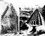 Cabanas primitivas reconstruídas por Perrault, a partir de Vitruvio