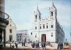 Atrio de la Iglesia de San Francisco según la litografía de Carlos Enrique Pellegrini data 1841 [Arquivo Geral da Nação]