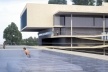 Concurso de Propostas Arquitetônicas para o futuro SESC Guarulhos, 6º lugar, piscina. Escritório MMBB Arquitetos<br />Desenho divulgação 