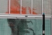 Retrato de Mies van der Rohe no painel de pontos-diagramas de Michael Rock<br />Foto Carlos M. Teixeira 