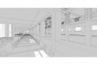Edifício Larkin, Buffalo, Nova York, EUA, 1905. Arquiteto Frank Lloyd Wright<br />Modelo tridimensional Ana Clara Pereira dos Anjos / Imagem Edson da Cunha Mahfuz 