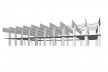 Saint Catherine's College, estructura de la biblioteca, Oxford, Inglaterra, 1959-1964, arquitecto Arne Jacobsen<br />Modelo tridimensional de Edson Mahfuz e Ana Karina Christ 