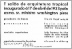  Invitación al 1° Salão Tropical, 1933. En: “Alcides da Rocha Miranda, Caminhos de um Arquiteto“, Lélia Coelho Frota, Editora UFRJ, 1993, p. 23