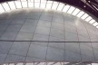 Potsdamer Platz, Berlim, Alemanha, arquiteto Renzo Piano, 03 de outubro de 1998. Cinema, revestimento em peças de cerâmica com o raio da esfera/ fachada de vidro pendurada agradecimento: arq. Misha Kramer, colaborador nesse projeto pelo RPBW