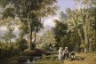 William Havell, Garden Scene on the Braganza Shore, Rio de Janeiro. Guache sobre tela, 1827, Reading Museum and Art Gallery<br />Imagem divulgação  [ilustração VII do livro]